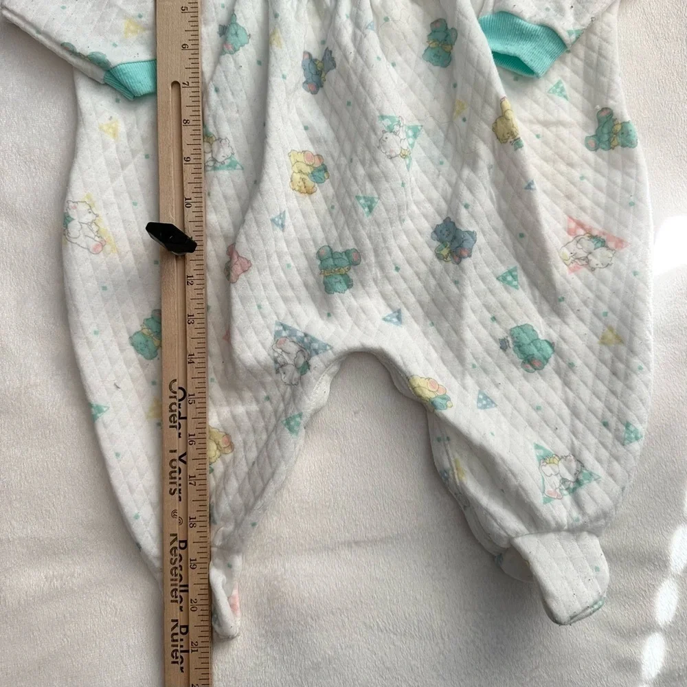 Vintage Health-Tex Colorful Bears Bubble Bodysuit Footie Pajama Baby L 9-12M